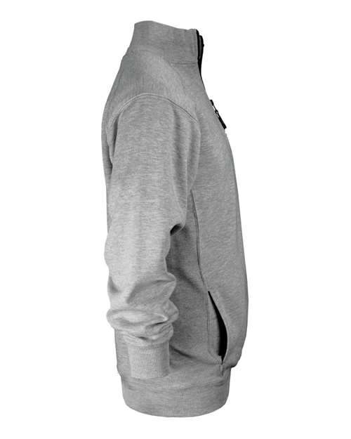 Badger 1286 Men's Quarter-Zip Sweatshirt - Oxford - side