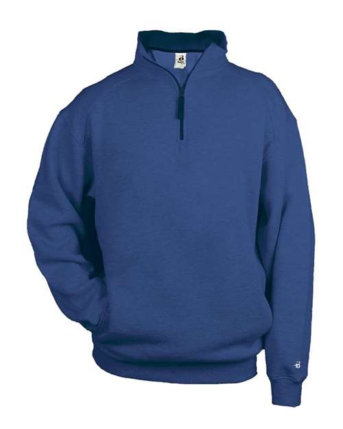 Badger 1286 Men's Quarter-Zip Sweatshirt - Royal - front