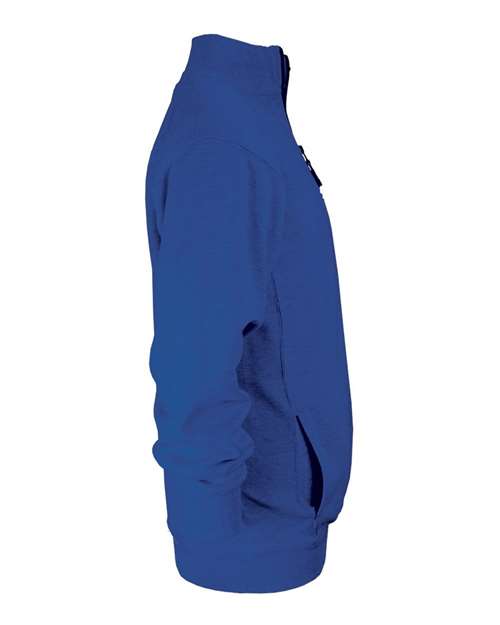 Badger 1286 Men's Quarter-Zip Sweatshirt - Royal - side
