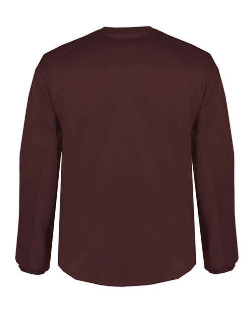 Badger 1453 Men's BT5 Performance Fleece Crewneck Sweatshirt - Maroon - back