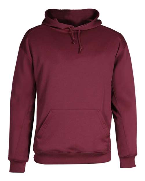 Badger 1454 Men's Performance Fleece Hooded Sweatshirt - Cardinal - front