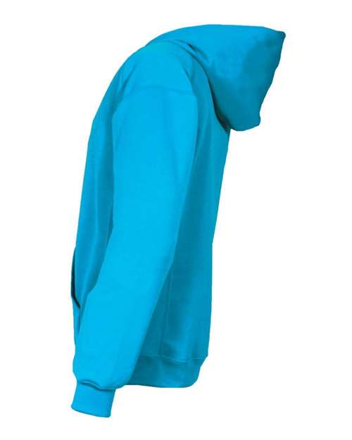 Badger 1454 Men's Performance Fleece Hooded Sweatshirt - Electric Blue - side