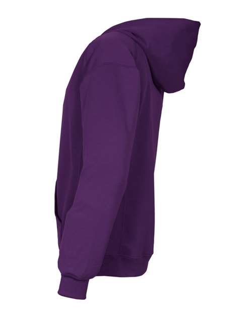 Badger 1454 Men's Performance Fleece Hooded Sweatshirt - Purple - side