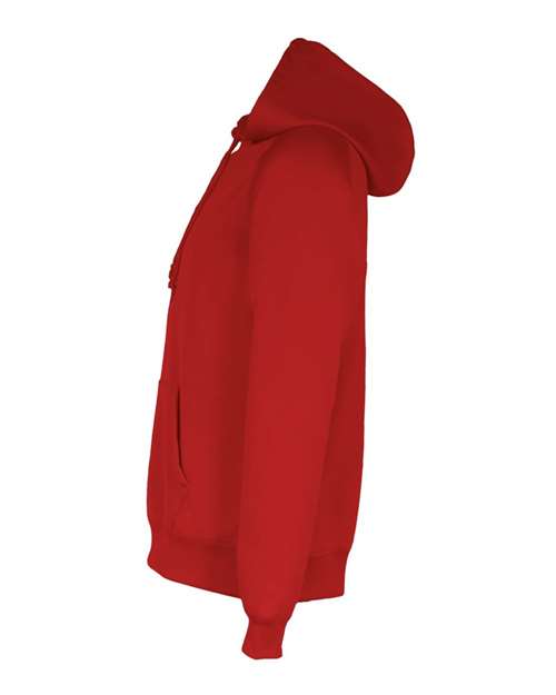 Badger 1460 Women's Performance Fleece Hooded Sweatshirt - Red - side