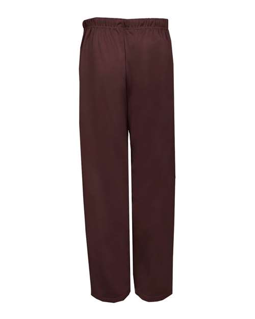 Badger 1478 Unisex Performance Fleece Open-Bottom Sweatpants - Maroon - back