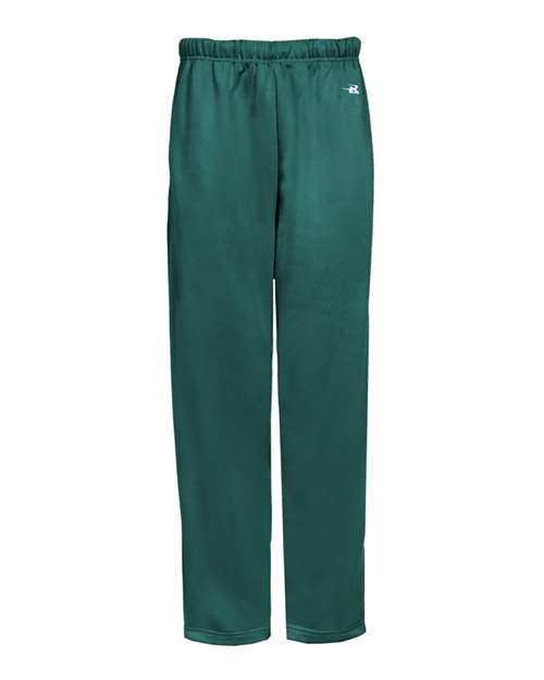 Badger 1478 Unisex Performance Fleece Open-Bottom Sweatpants - Forest - front