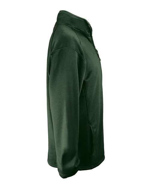Badger 1480 Men's Performance Quarter-Zip Pullover - Forest - side
