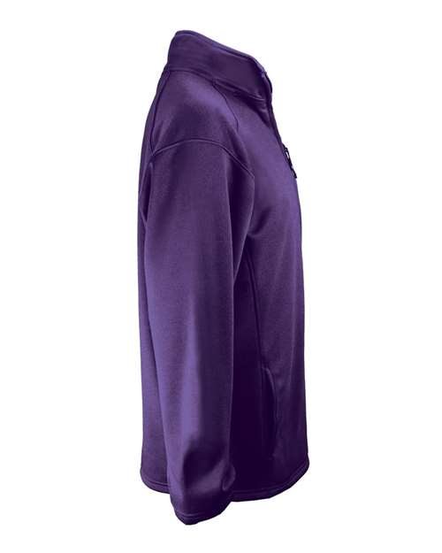 Badger 1480 Men's Performance Quarter-Zip Pullover - Purple - side