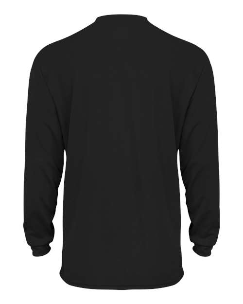 Badger 2104 Youth B-Core Long Sleeve T-Shirt - Black - back