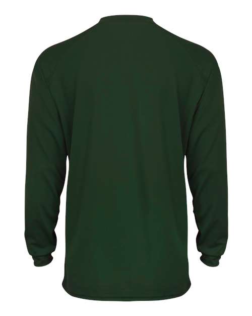 Badger 2104 Youth B-Core Long Sleeve T-Shirt - Forest - back