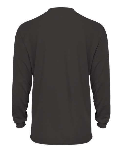 Badger 2104 Youth B-Core Long Sleeve T-Shirt - Graphite - back