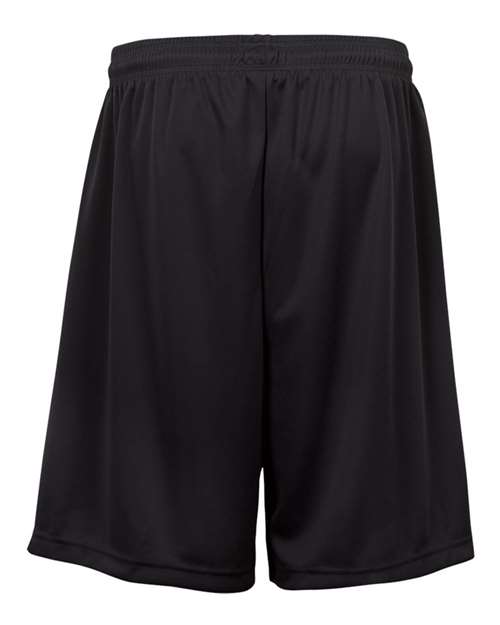Badger 2107 Youth B-Dry 6" Shorts - Black - back