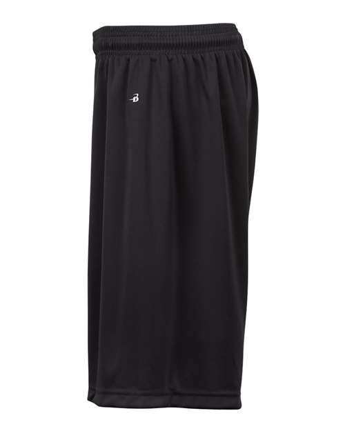 Badger 2107 Youth B-Dry 6" Shorts - Black - side