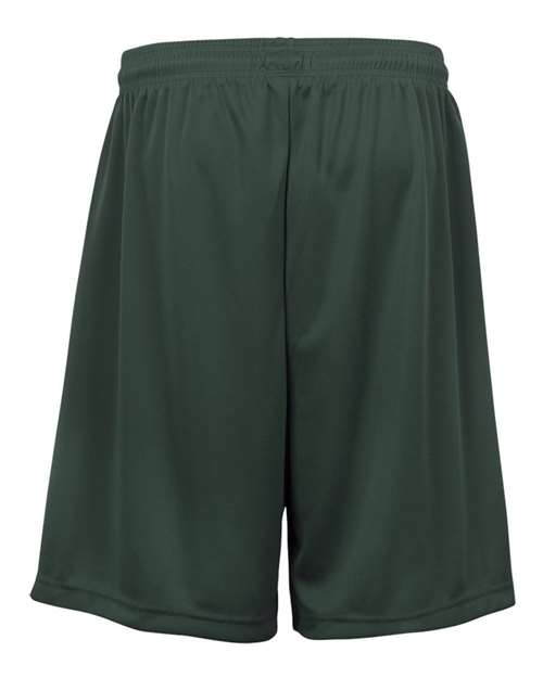Badger 2107 Youth B-Dry 6" Shorts - Forest - back