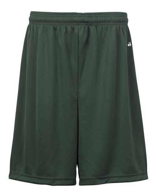 Badger 2107 Youth B-Dry 6" Shorts - Forest - front