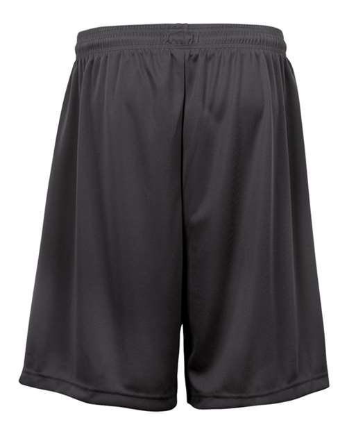 Badger 2107 Youth B-Dry 6" Shorts - Graphite - back