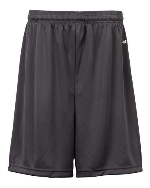 Badger 2107 Youth B-Dry 6" Shorts - Graphite - front
