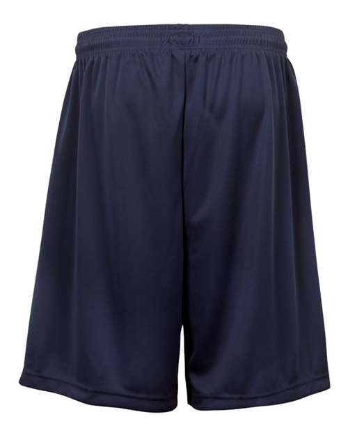 Badger 2107 Youth B-Dry 6" Shorts - Navy - back