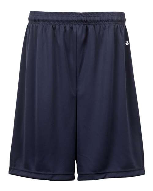 Badger 2107 Youth B-Dry 6" Shorts - Navy - front