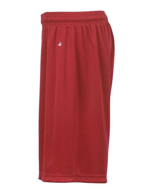 Badger 2107 Youth B-Dry 6" Shorts - Red - side