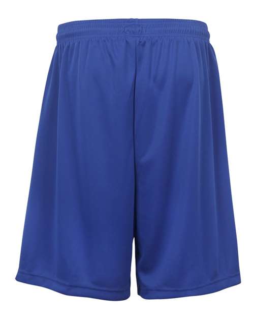 Badger 2107 Youth B-Dry 6" Shorts - Royal - back