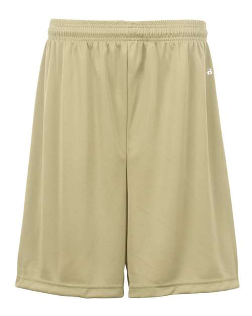 Badger 2107 Youth B-Dry 6" Shorts - Vegas Gold - front