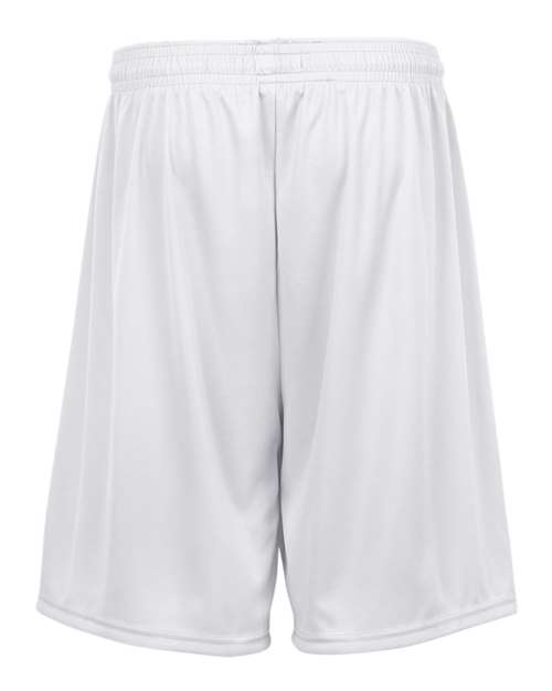 Badger 2107 Youth B-Dry 6" Shorts - White - back
