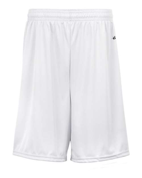 Badger 2107 Youth B-Dry 6" Shorts - White - front