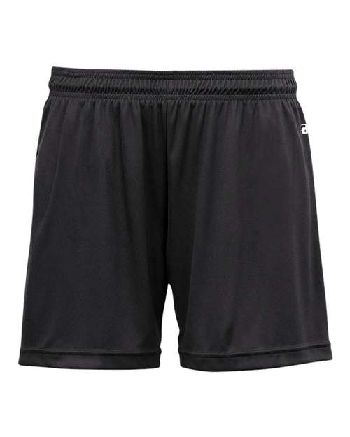 Badger 2116 Girls' B-Core Shorts - Black - front