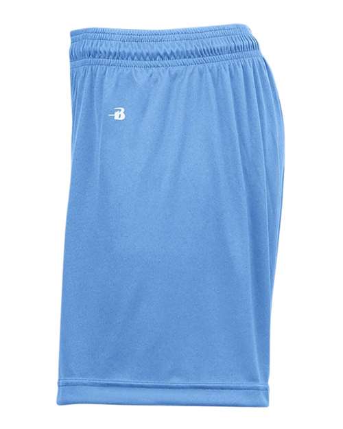 Badger 2116 Girls' B-Core Shorts - Columbia Blue - side