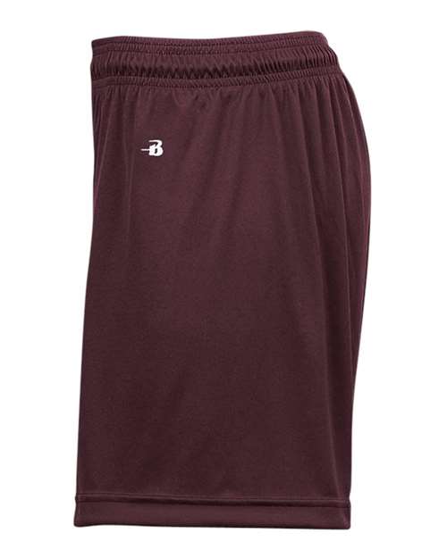 Badger 2116 Girls' B-Core Shorts - Maroon - side