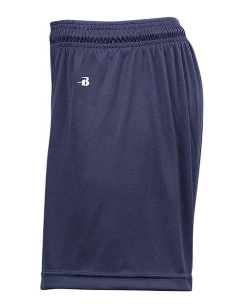 Badger 2116 Girls' B-Core Shorts - Navy - side