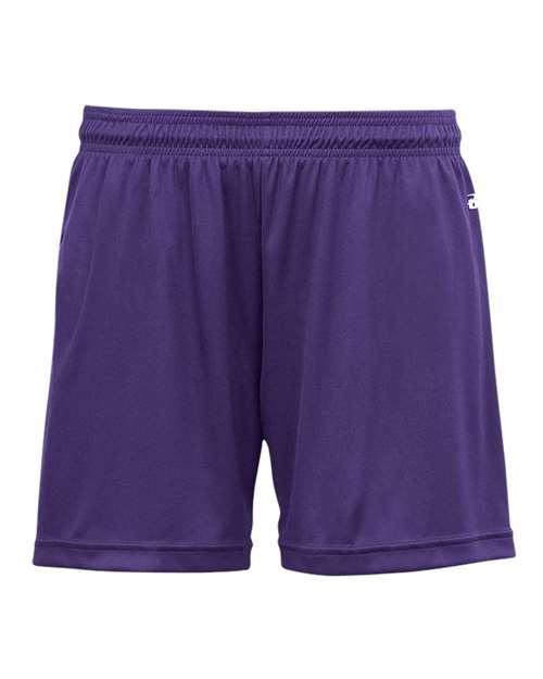 Badger 2116 Girls' B-Core Shorts - Purple - front