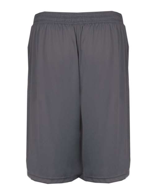 Badger 2119 Youth B-Core Pocketed Shorts - Graphite - back