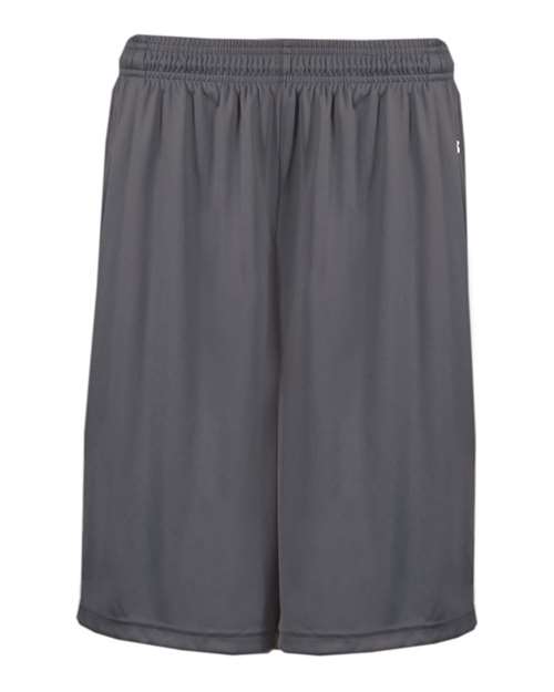 Badger 2119 Youth B-Core Pocketed Shorts - Graphite - front