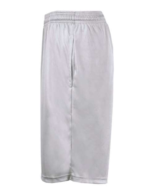 Badger 2119 Youth B-Core Pocketed Shorts - Silver - side