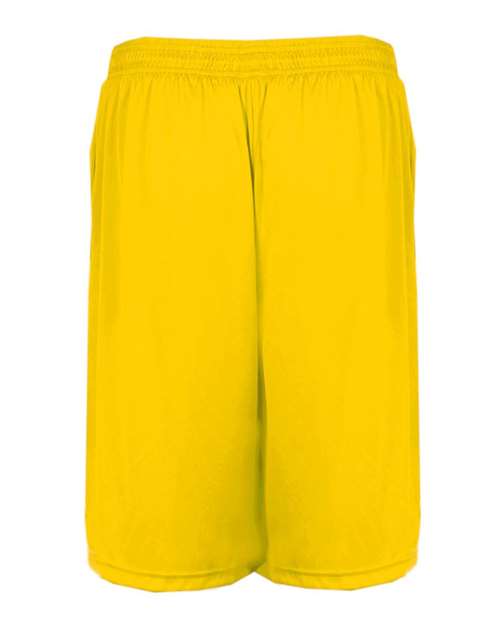 Badger 2119 Youth B-Core Pocketed Shorts - Gold - back