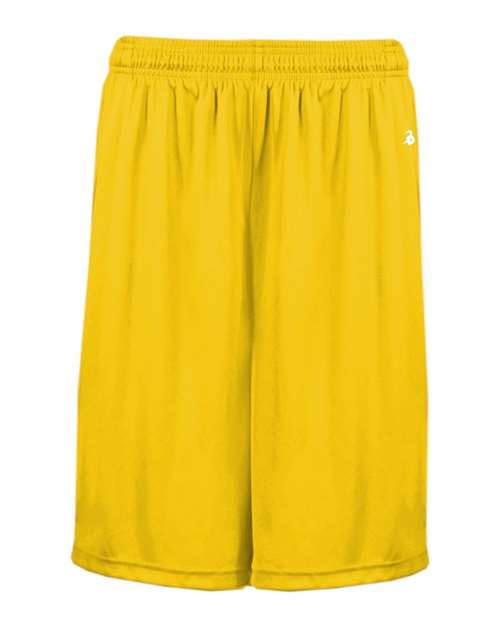 Badger 2119 Youth B-Core Pocketed Shorts - Gold - front