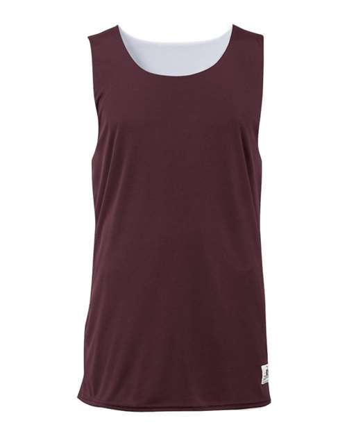 Badger 2129 Youth B-Core Reversible Tank Top - Maroon/ White - front