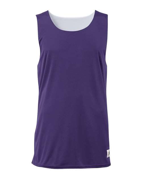 Badger 2129 Youth B-Core Reversible Tank Top - Purple/ White - front