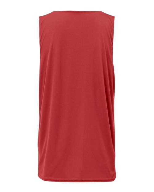 Badger 2129 Youth B-Core Reversible Tank Top - Red/ White - back