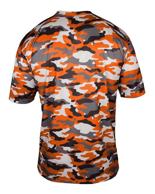 Badger 4181 Men's Camo T-Shirt - Burnt Orange - back