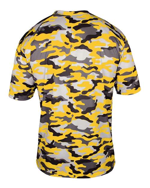 Badger 4181 Men's Camo T-Shirt - Gold - back