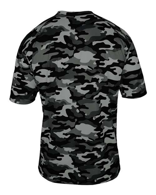Badger 4181 Men's Camo T-Shirt - Black - back