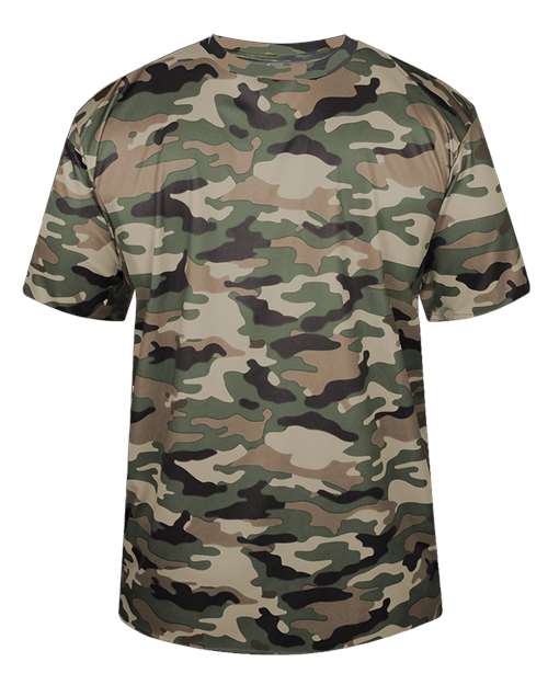 Badger 4181 Men's Camo T-Shirt - OD Green - front