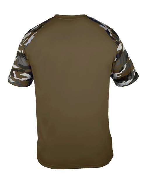 Badger 2141 Youth Camo Sport T-Shirt - OD Green/ OD Green Camo - back