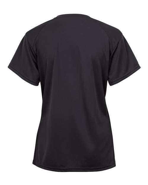 Badger 2162 Youth B-Core V-Neck T-Shirt - Black - back