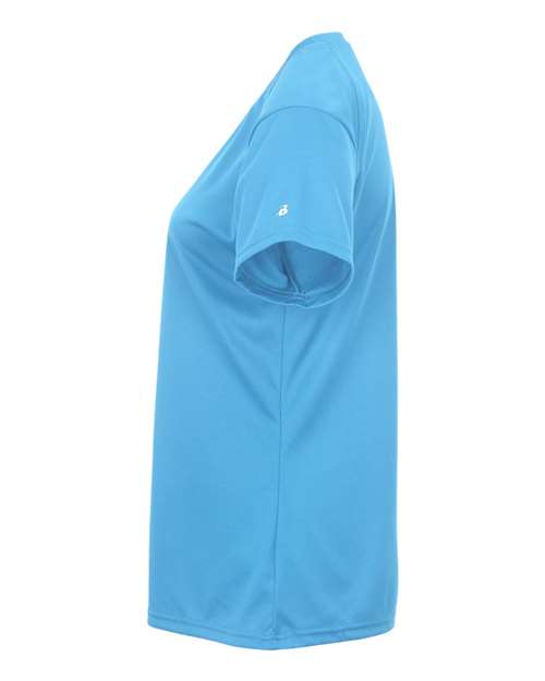 Badger 2162 Youth B-Core V-Neck T-Shirt - Columbia Blue - side