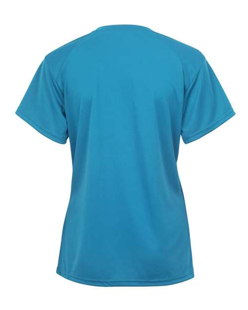 Badger 2162 Youth B-Core V-Neck T-Shirt - Electric Blue - back