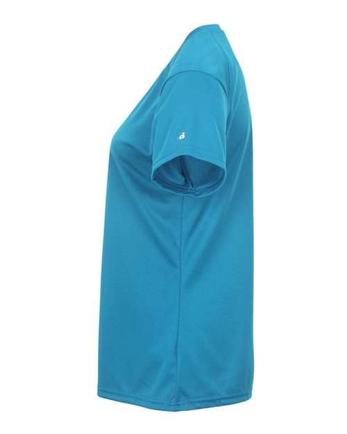 Badger 2162 Youth B-Core V-Neck T-Shirt - Electric Blue - side
